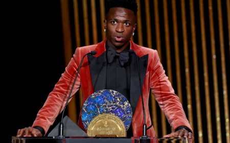 Vinicius Jr. Memenangi Socrates Award dan Bertekad Melawan Rasisme di Dunia Sepakbola