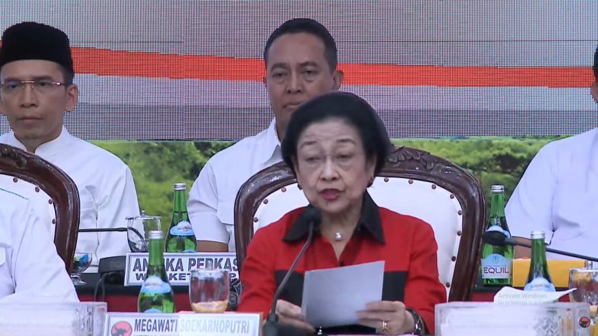 Megawati Soekarnoputri Umumkan Calon Wakil Presiden di Acara Live Streaming PDI Perjuangan