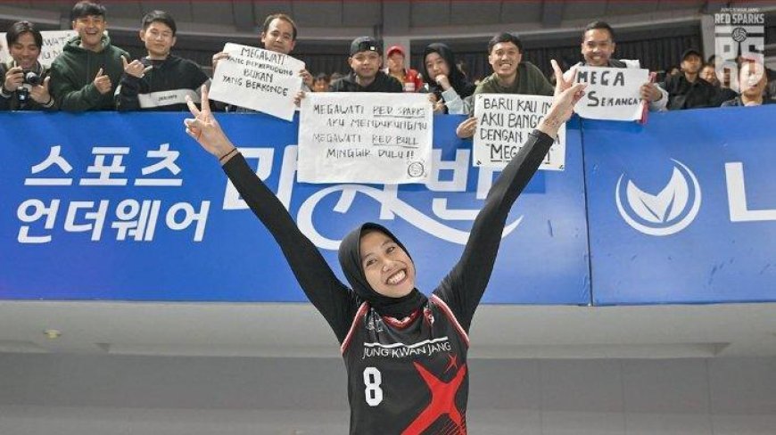 Megawati 'Megatron' Berambisi Antar Red Sparks Juara Liga Bola Voli Korea