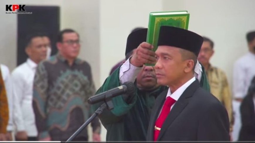 Firli Bahuri Lantik Irjen Pol Rudi Setiawan sebagai Deputi Penindakan KPK