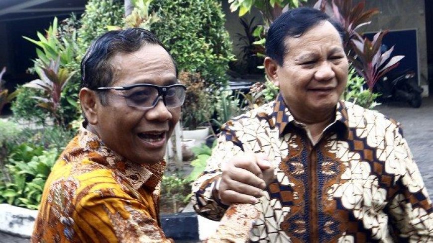 Prabowo Tidak Sebut Nama Mahfud MD Saat Puji Kinerja Menko Kabinet Jokowi