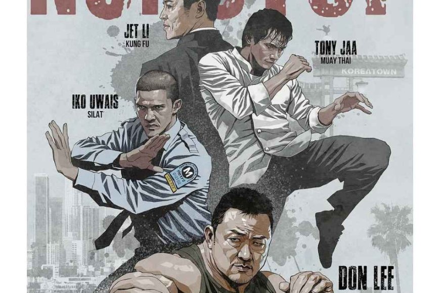 Iko Uwais, Ma Dong Seok, Jet Li dan Tony Jaa Tampil di Poster Proyek Film Baru “Nonstop”