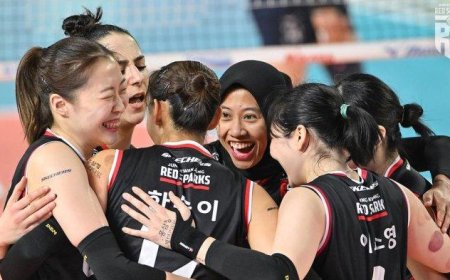 Red Sparks Raih Kemenangan Gemilang 3-1 atas IBK Altos, Megawati Hangestri Pertiwi Cetak 24 Poin