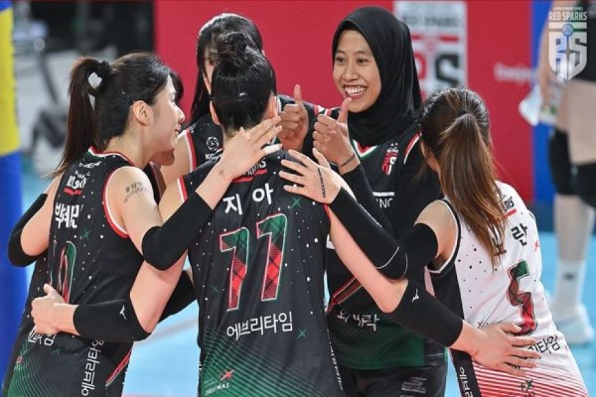 Red Sparks Kuasai Chungmu Gymnasium: Megawati Bersinar Cetak 24 Poin dalam Kemenangan 3-1 atas IBK Altos di Liga Voli Korea