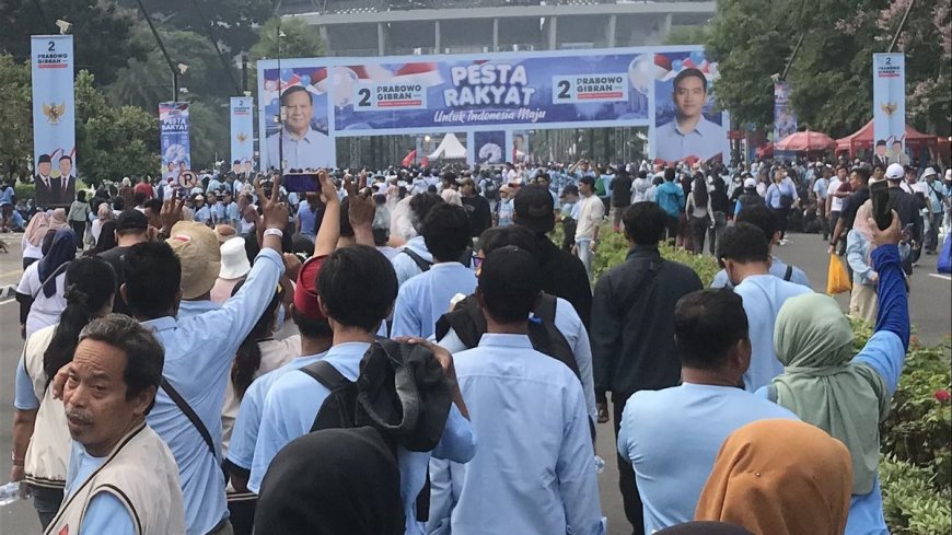 Hampir 600 Ribu Pendukung Memadati Kampanye Akbar Prabowo di GBK Sebagai Penutup Masa Kampanye Pilpres 2024