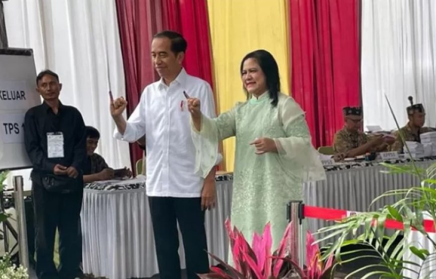 Jokowi Ungkap Peluang Pemilu 1 Putaran setelah Nyoblos di Gambir: "Kita Tunggu Bersama-sama"