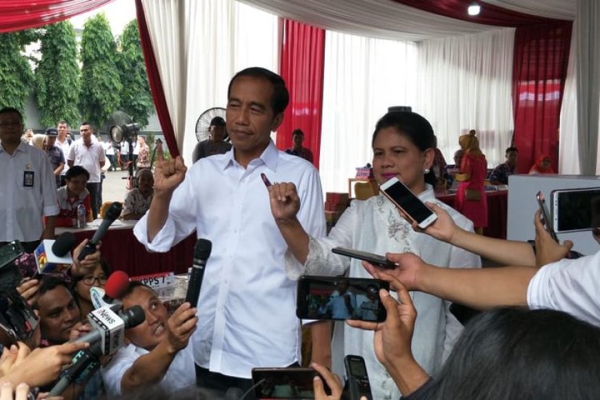 Jokowi Ungkap Harapan dan Sikap Terkait Peluang Pemilu 1 Putaran setelah Nyoblos di Gambir