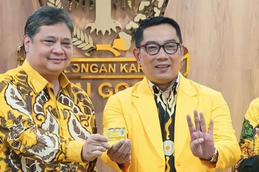 Partai Golkar Menugaskan Ridwan Kamil Maju pada Pilkada Jawa Barat atau DKI Jakarta 2024