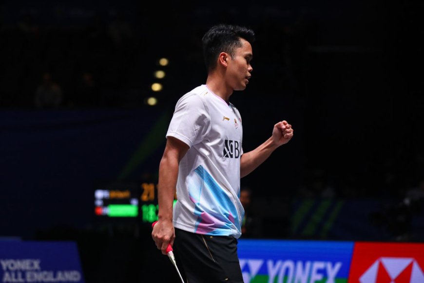 Kalahkan Popov, Anthony Ginting ke Final All England 2024